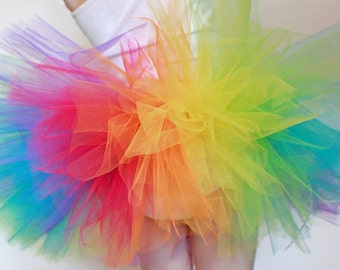 Rainbow Tutu, Kids Tutu, 1st Birthday Tutu, First Birthday Tutu, Bright Tutu, Multicolored Tutu, Infant Tutu, Toddler Tutu, Adult Skirt