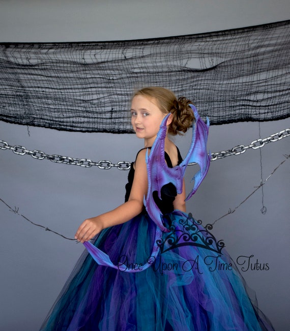 Costume del drago, Costume di Halloween per bambini, Vestito tutu viola blu  nero, Costume del drago cosplay, Costume di Halloween del cattivo, Drago  delle ragazze -  Italia