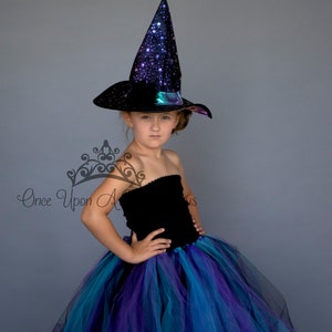 Witch Halloween Costume Girls Witch Costume Kids Floor - Etsy