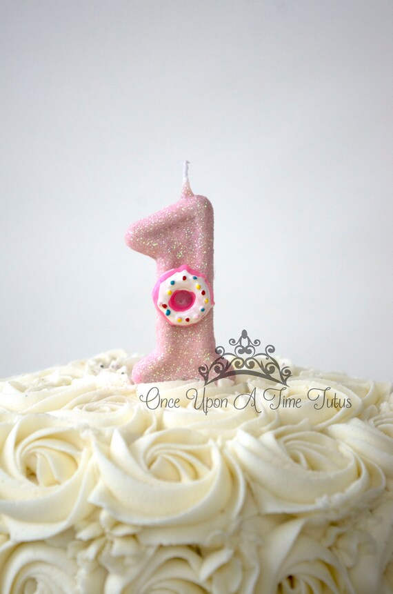 Bougie D Anniversaire De Beignetut Decor De Partie De Etsy
