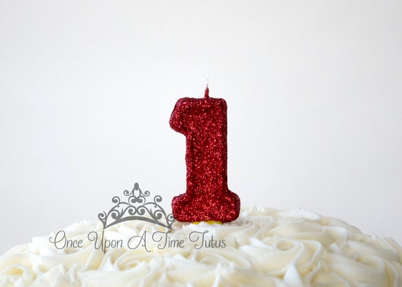 Candela rossa di compleanno, Decorazione per feste per bambini, Primo  compleanno del bambino, Natale, Uno, Topper per torta numero scintillante,  Candela ricordo, Forniture per feste -  Italia