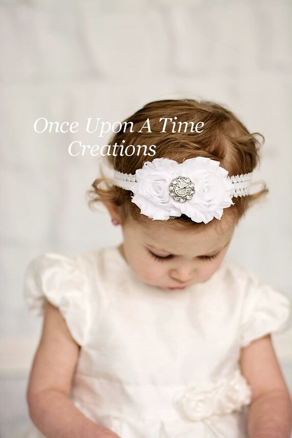 white headband for baby girl