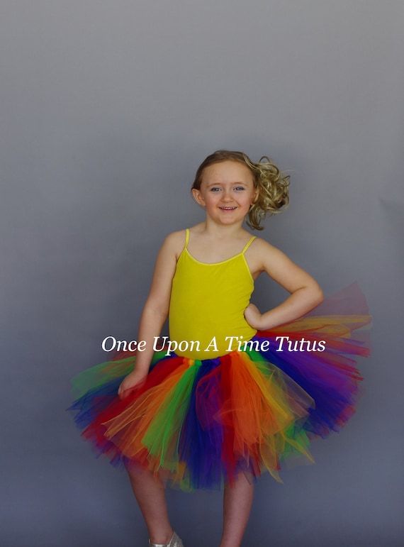 child rainbow tutu