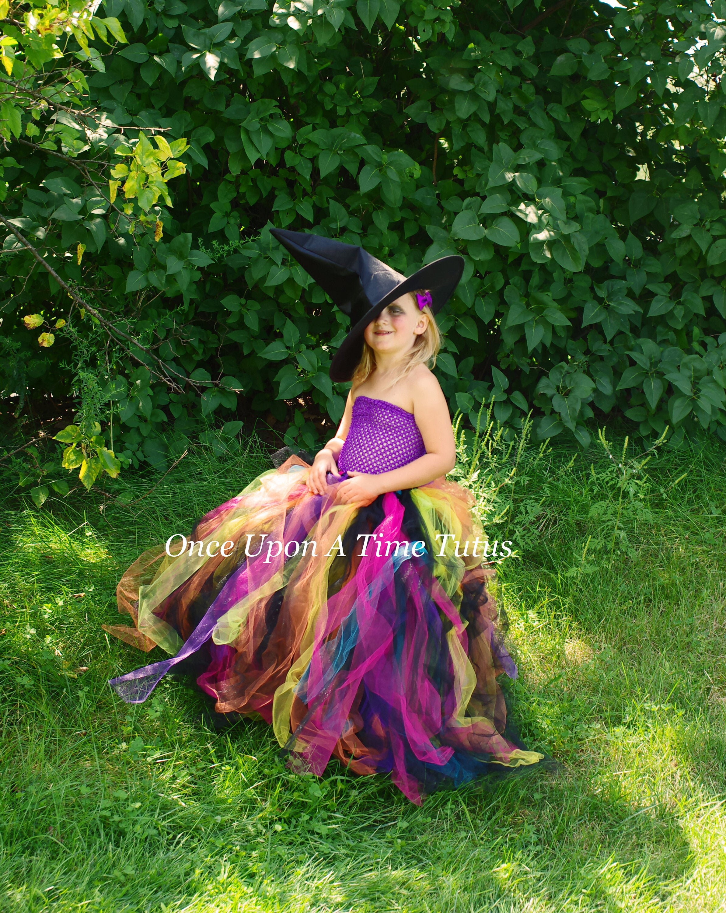 Rainbow Witch Costume Kids Witch Costume Black Witch Dress - Etsy Canada