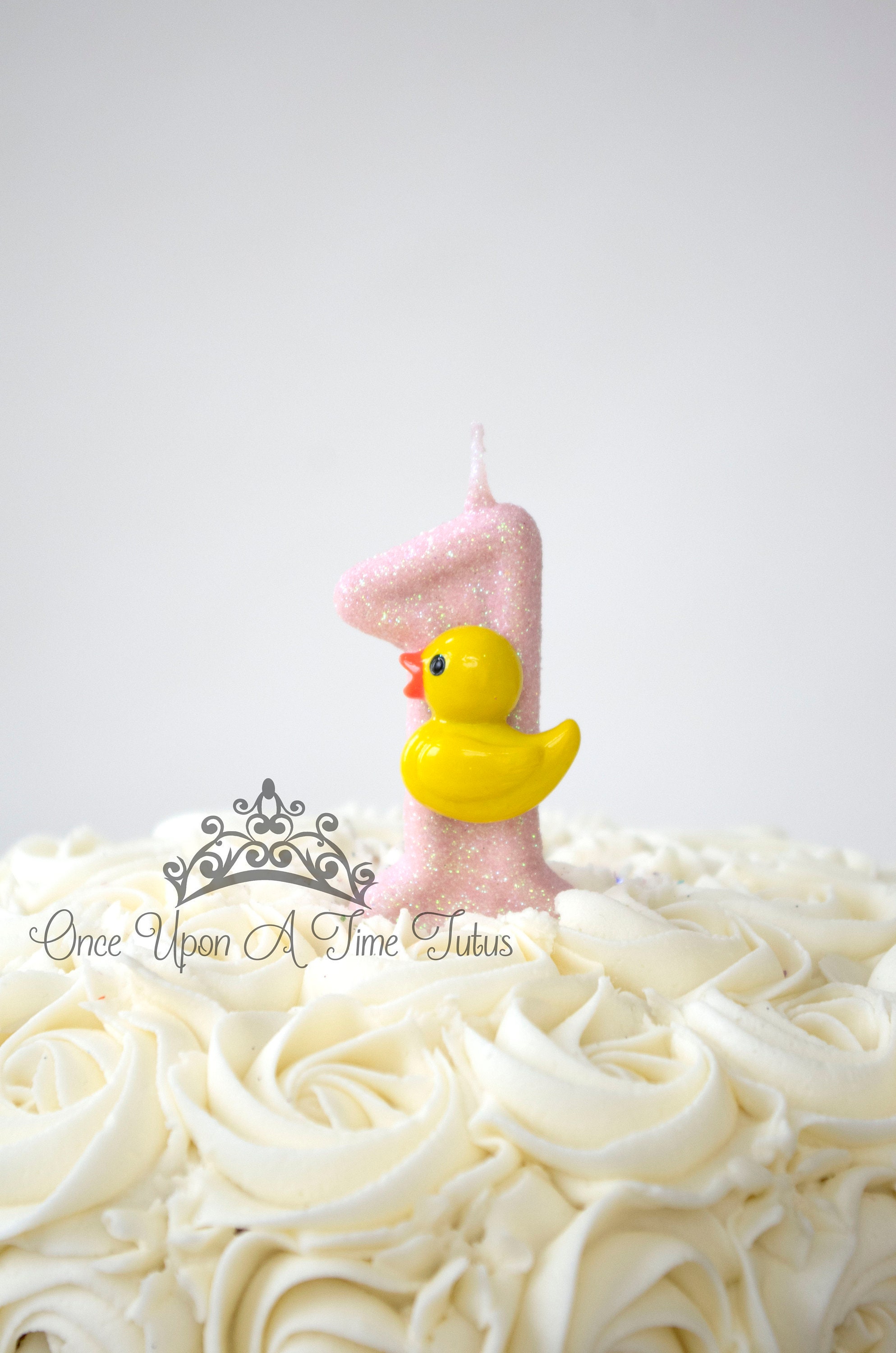 Vela de cumpleaños de pato de goma patito rosa claro - Etsy España
