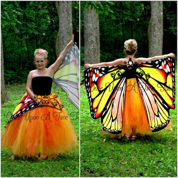 Schmetterling Kostüm Butterfly Kinder Fee Vogel Kinderkostüm 