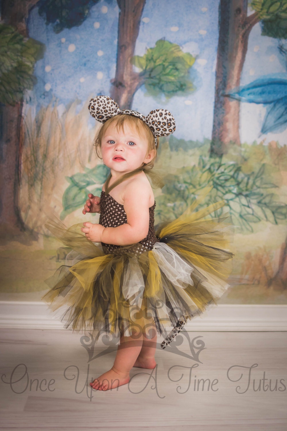 Disfraz de leopardo 2025 para niña con tutu
