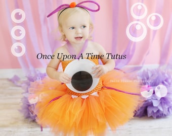 Monster Costume, Alien Halloween Costume, Child Costume, Little Girls Tutu Dress, Baby Girl Tutu, Toddler Tutu, Infant, Kids Dress, Children