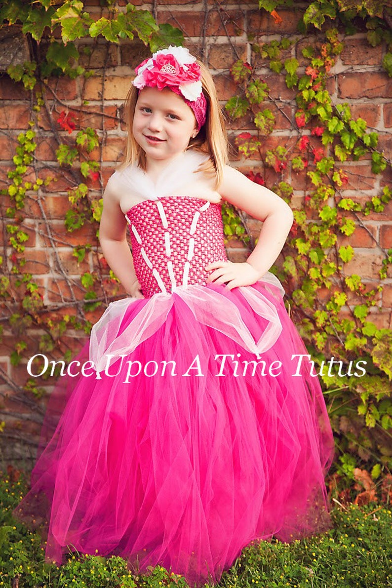 Birthday Outfit Pink Princess Tutu Dress Halloween Costume Kids Little Girls Size 6 12 18 Months 2T 3T 4t 5 6 7 8 10 12