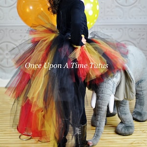 Ringmaster Tutu, Ringmaster Costume, Circus Birthday Skirt, Circus, Carnival Skirt, Adult Tutu, Little Girls Tutu, Kids Tutu, Red Black Gold