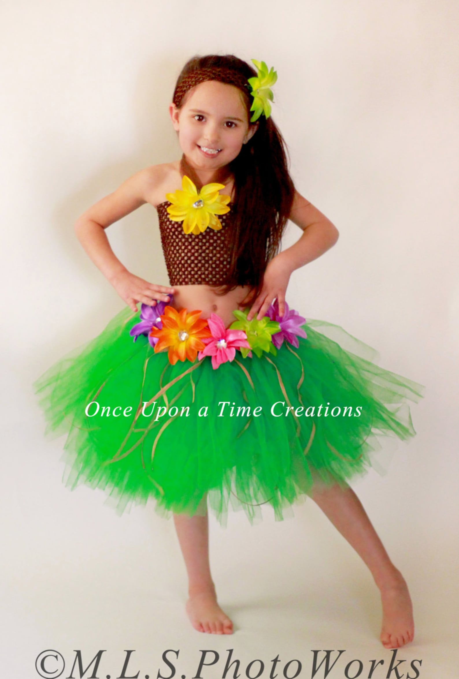 hawaiian grass skirt outfit
