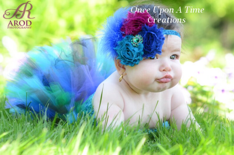 peacock dress for girl baby