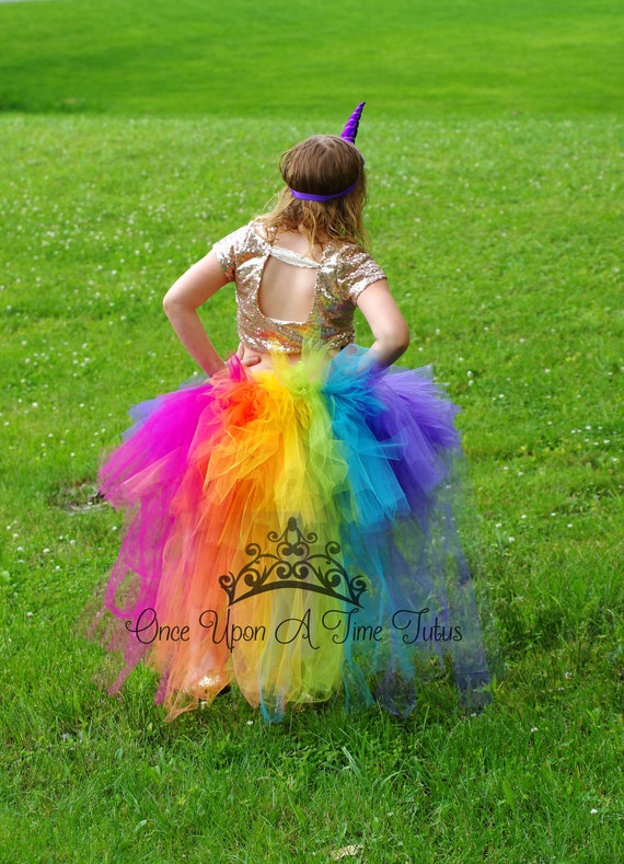 Tutu arcobaleno, Costume unicorno, Costume di Halloween, Tutu unicorno  adulto, Tutu per ragazze, Tutu per bambini, Gonna tutu alta e bassa, Gonna  festa di compleanno, Tutu -  Italia