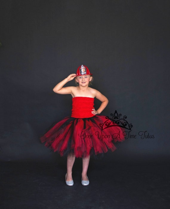 red and black tutu dress