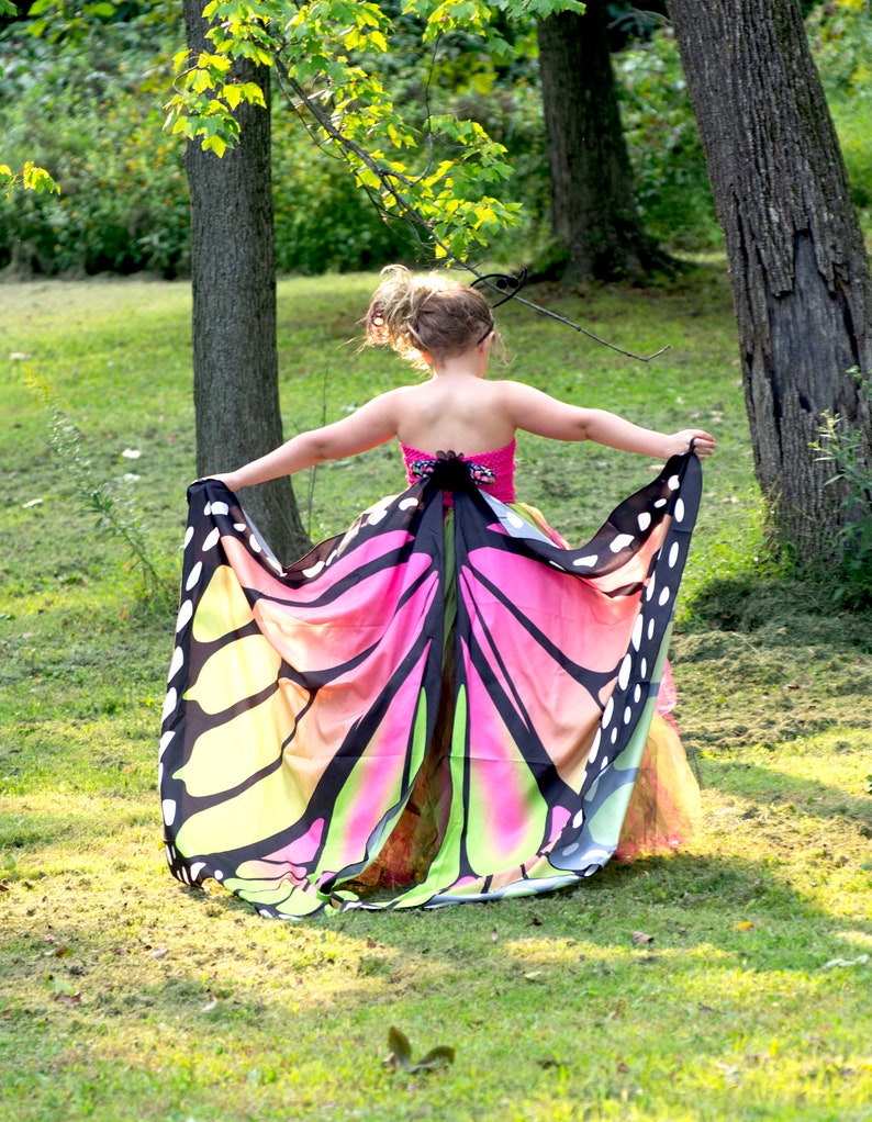 Adult Tutu Skirt Kids Monarch Butterfly Toddler Butterfly Costume Butterfly Costume Girls Butterfly Dress Pink Lime Green Black Dress