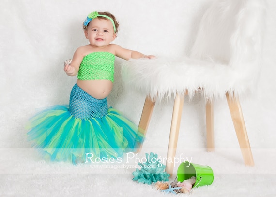 Mermaid top tutu set