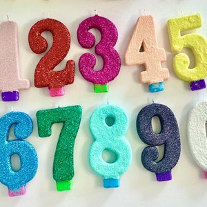 Vela de cumpleaños grande, decoración para fiesta infantil, primer cumpleaños de bebé, adorno para tarta con números brillantes para adolescentes, vela de recuerdo, artículos de fiesta personalizados