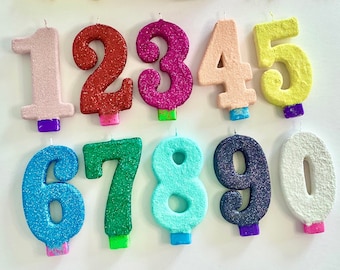 Vela de cumpleaños grande, decoración de fiesta para niños, primer cumpleaños del bebé, adorno de pastel con número brillante para adolescentes, vela de recuerdo, suministros de fiesta personalizados