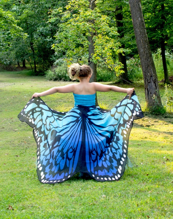 Blue Butterfly Costume Girls Tea Monarch Butterfly Toddler Etsy