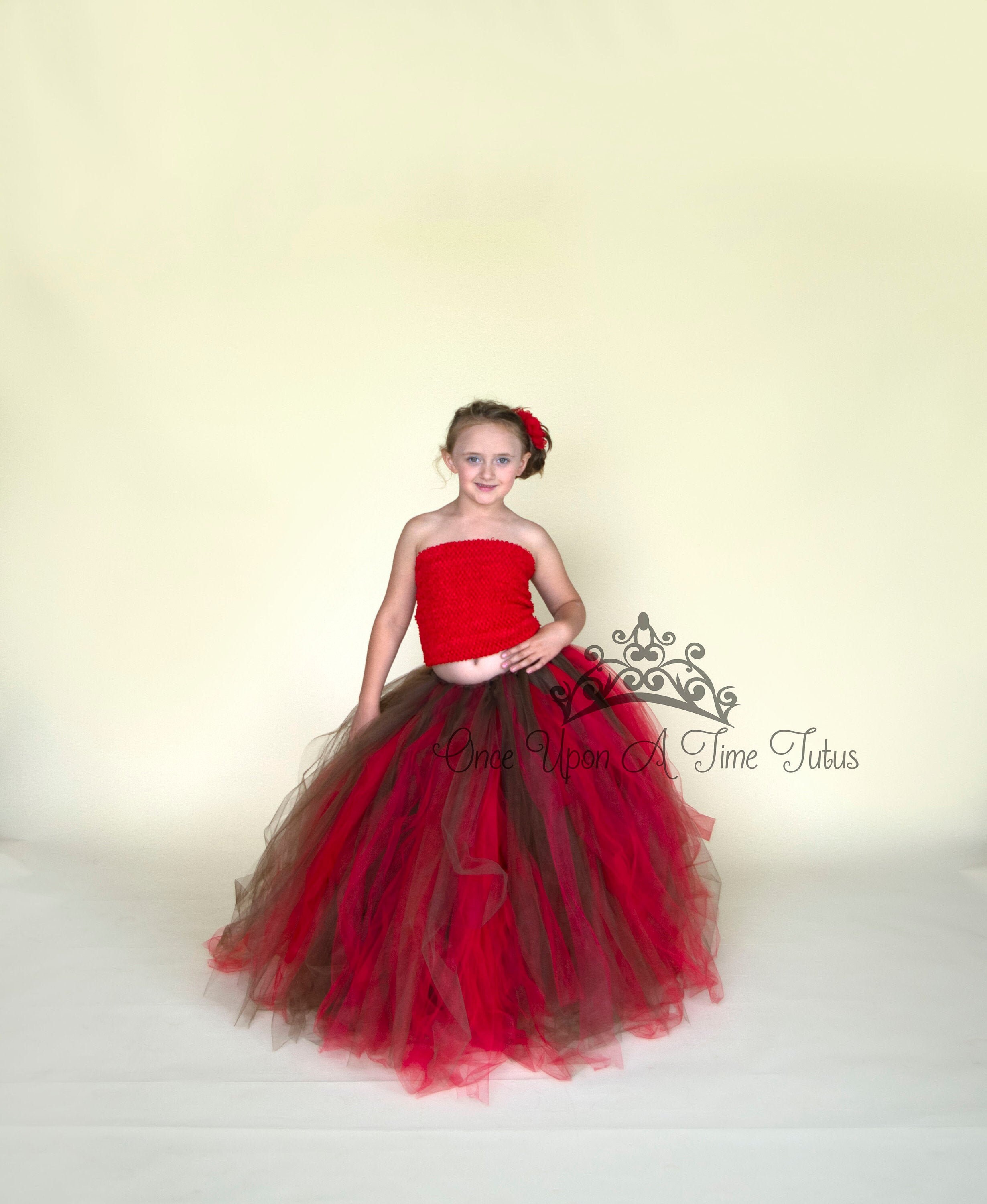 Gonna rossa outlet tulle bambina