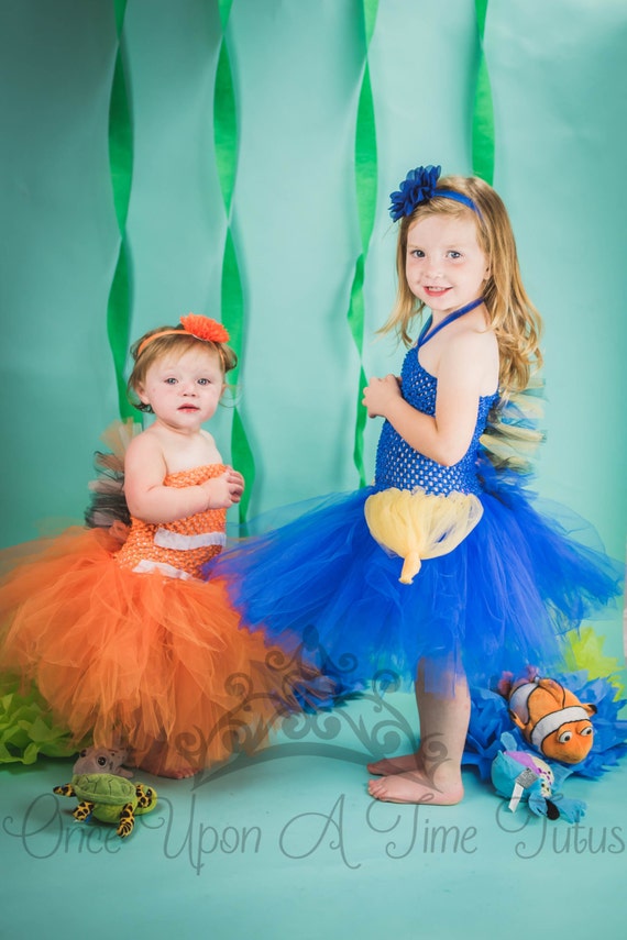 Tutu de pez Tang azul disfraz de pez para ninos disfraz de Halloween para ninos tutu bajo el mar tutu para ninas pequenas tutu para ninas bebes disfraz para ninos pequenos