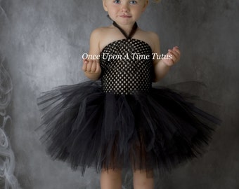 Black Tutu Dress, Witch Halloween Costume, Childrens Tutu Dress, Little Girls Tutu Dress, Baby Girl Tutu, Toddler Tutu, Infant, Kids Dress