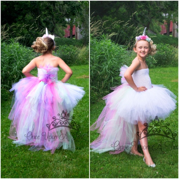 Unicorn Costume, Unicorn Tutu Dress, Kids Unicorn Costume, Pastel Rainbow Unicorn Tutu, Unicorn Birthday Outfit, Little Girls Unicorn Dress