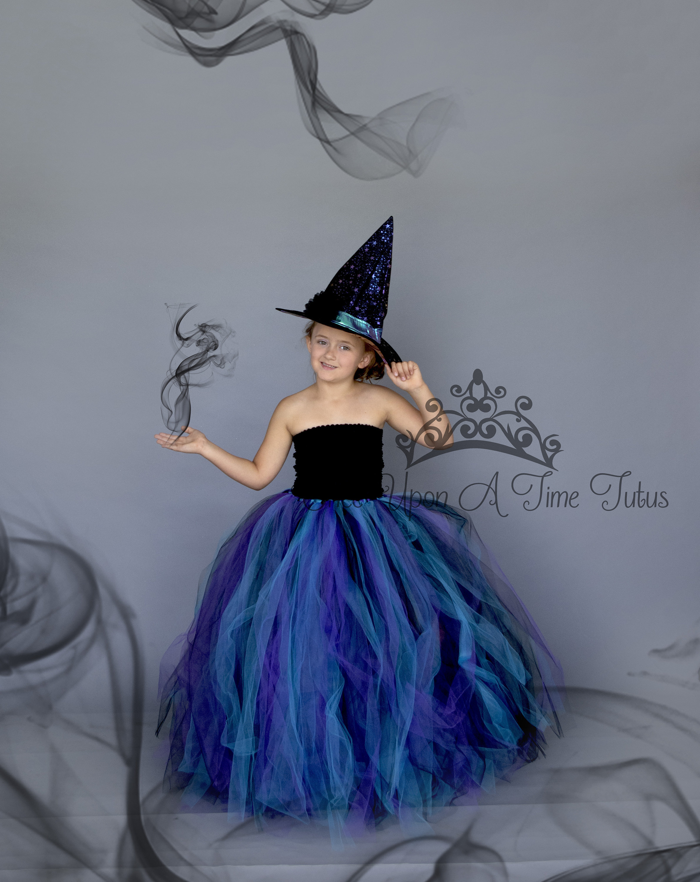 Witch Halloween Costume Girls Witch Costume Kids Floor Length