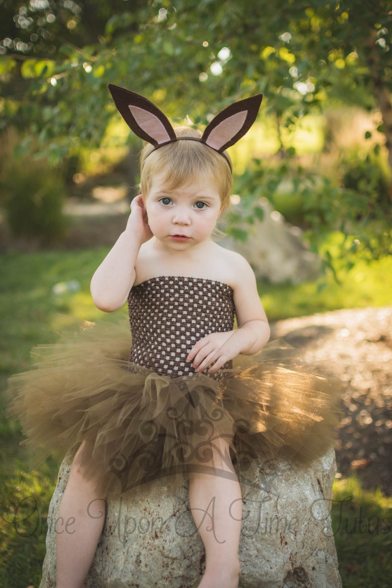 Bunny Costume Brown Bunny Rabbit Tutu Dress Kids Animal Etsy