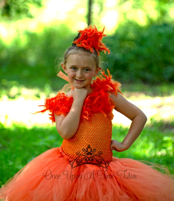 Orange Feather clip on hair piece Feather Hair Clip | Orange Peacock Hair Piece | Feather Planet main image 4
