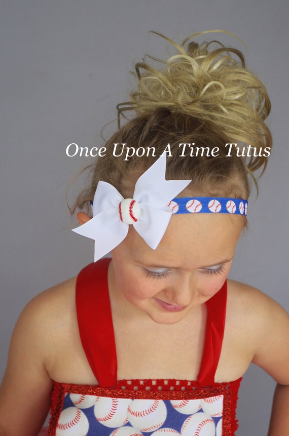 baby girl baseball headband