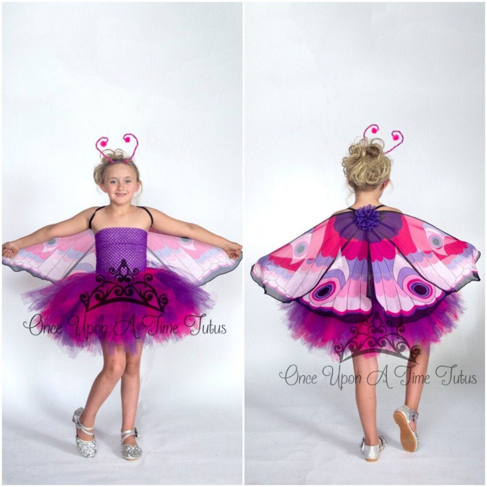 Blue Butterfly Halloween Costume Girls Butterfly Dress Etsy