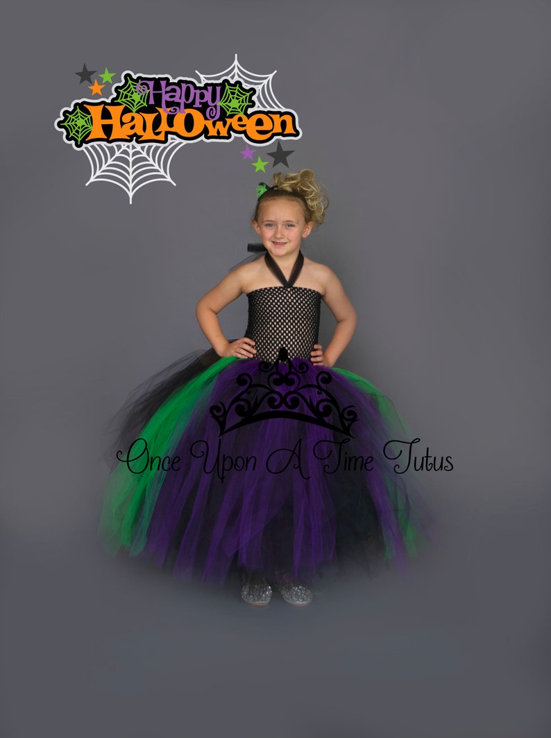 Baby Toddler Girls Teen Adult Halloween Costume Scary Spooky Witch Tutu