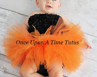 Orange Tutu, Newborn Tutu, Baby Tutu, 1st Birthday Tutu, Orange Newborn Tutu Set, Newborn Photography Prop, First Birthday Tutu, Kid Tutu