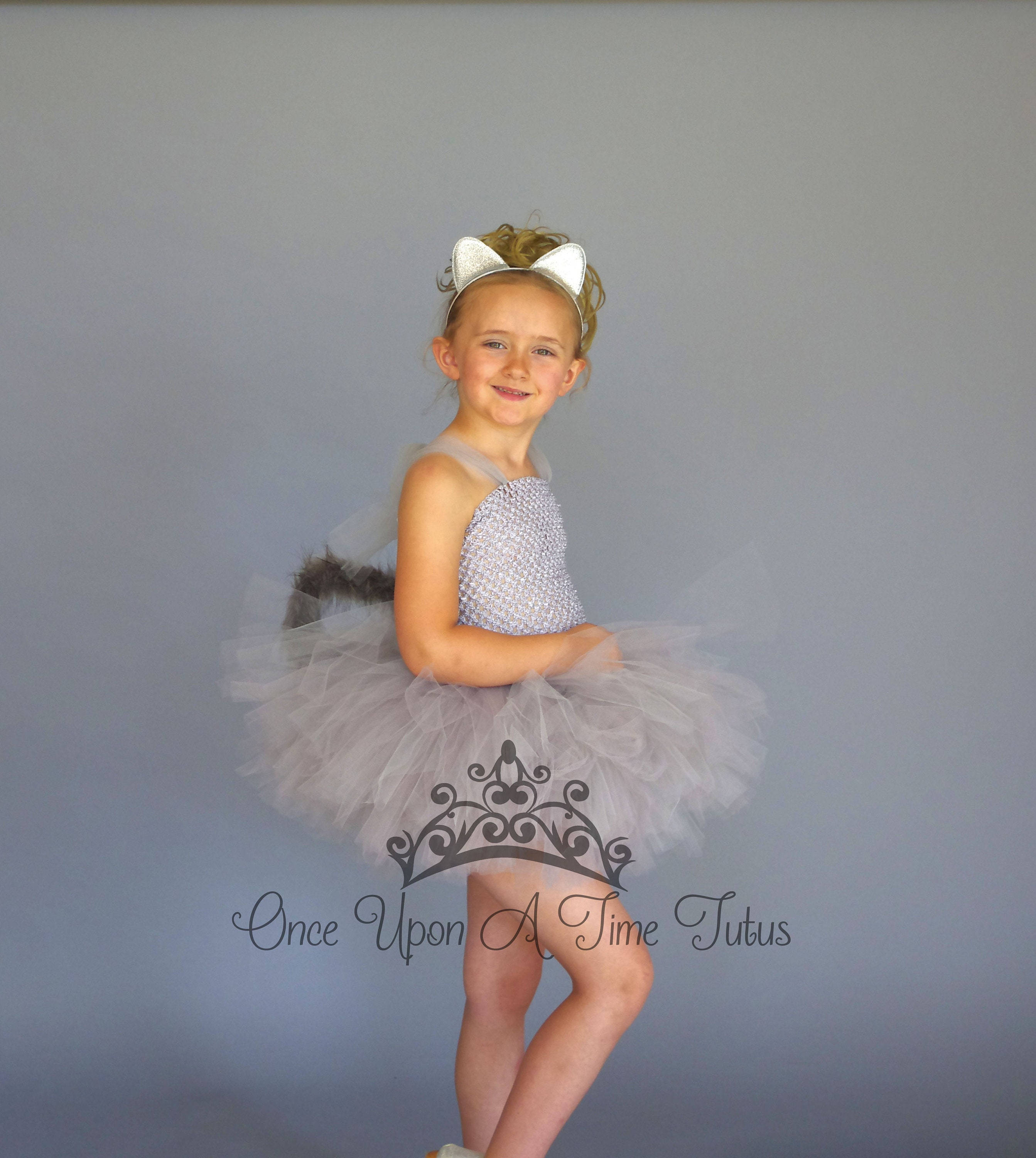 gray cat costume