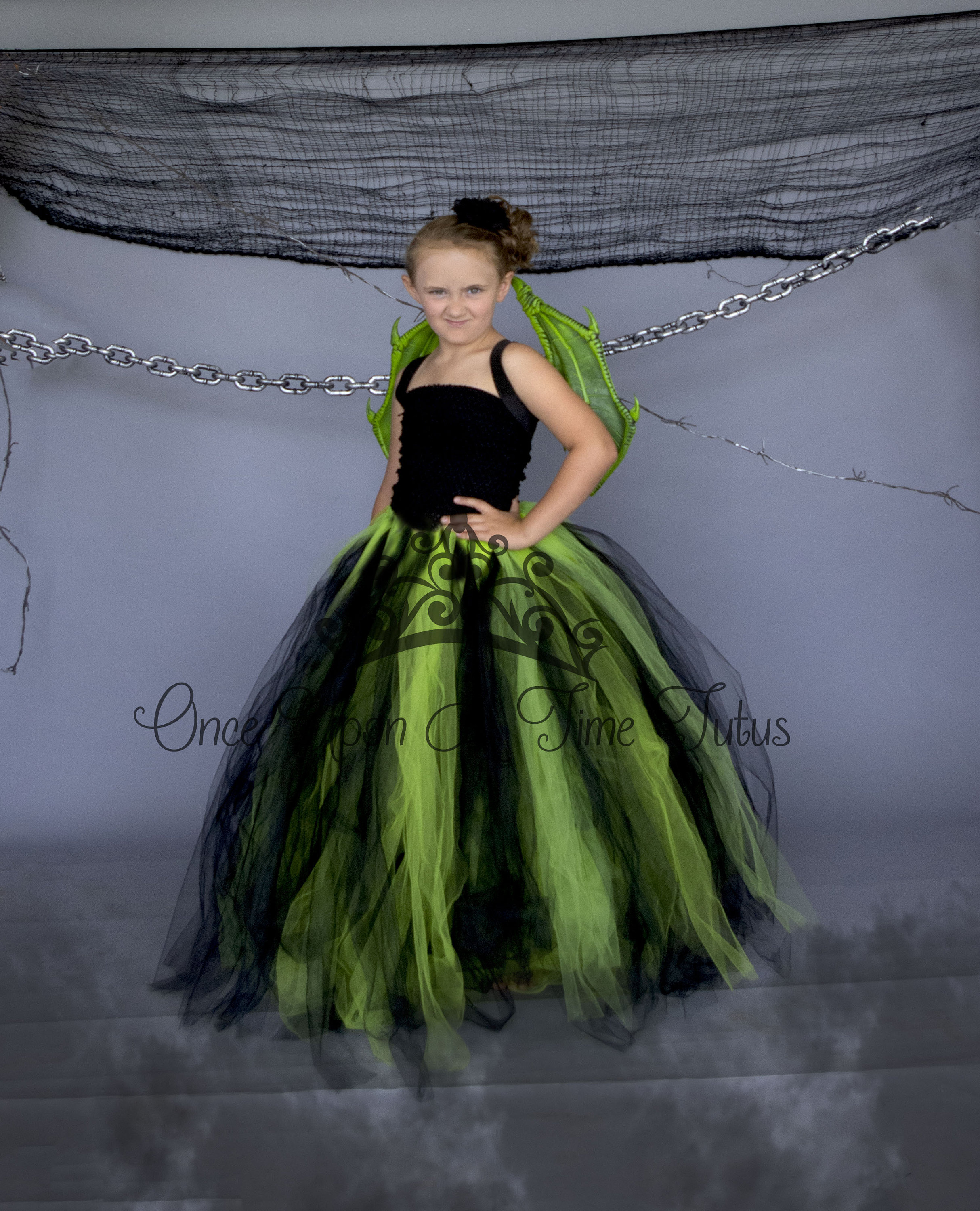 Green Dragon Costume, Kids Halloween Costume, Lime Green Black Tutu Dress, Cosplay Dragon Costume, Villain Halloween Costume, Girls Dragon