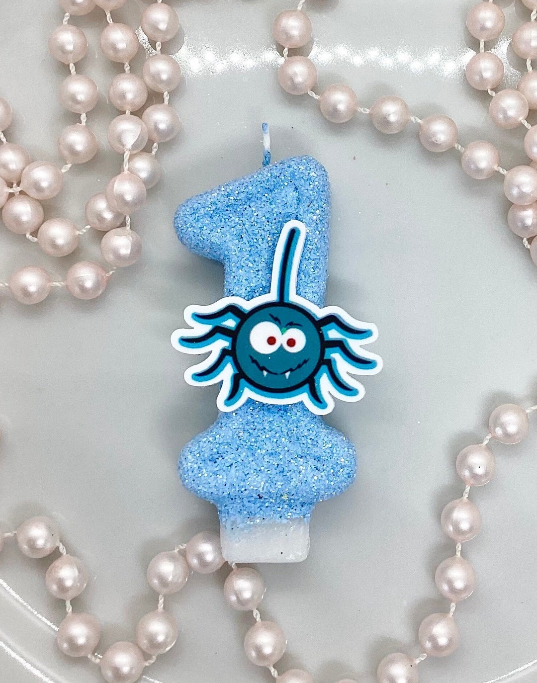 Spider Birthday Candle Nursery Rhyme Theme Party Decor Etsy