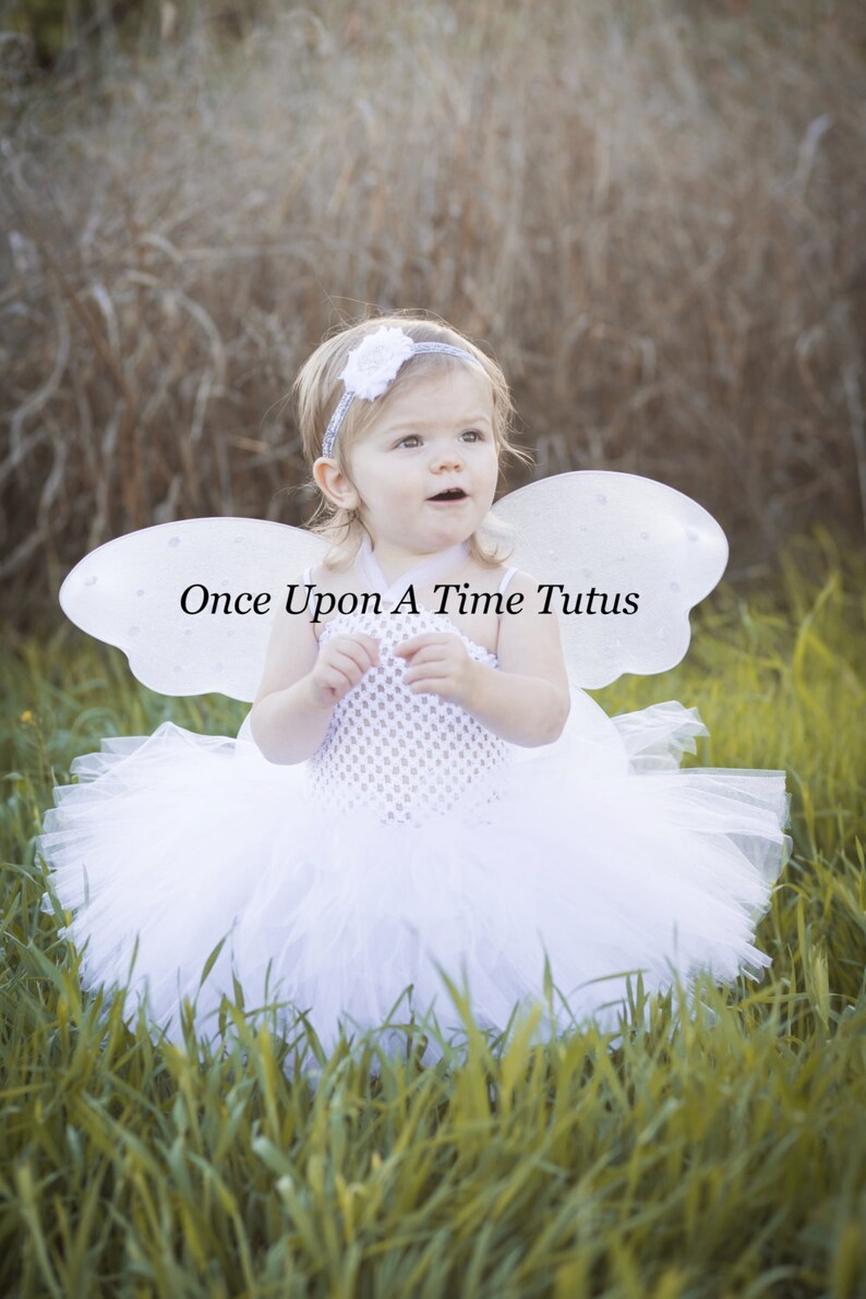 White Tutu Dress Angel Halloween Costume Child Ghost Tutu Etsy