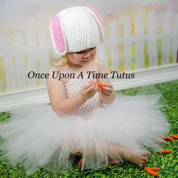 Bunny Costume, White Bunny Rabbit Tutu Dress, Kids Animal Costume, Baby Girl Tutu Dress, Halloween Costume, Toddler Costume, Infant Girls