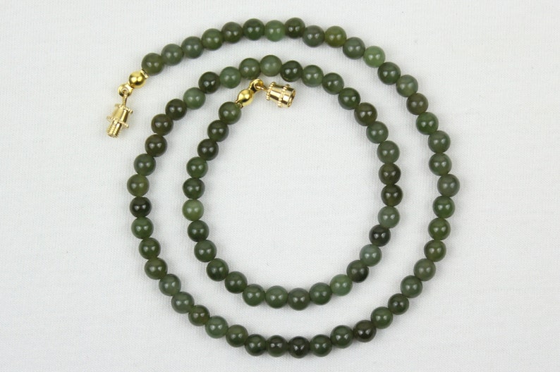 5mm Jade Necklace. 5 Mm Jade Beads. Green Jade. Various Etsy UK