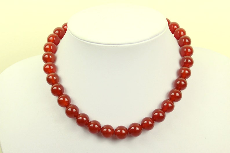 12mm Carnelian Necklace VARIOUS Length Options. 12 Mm - Etsy