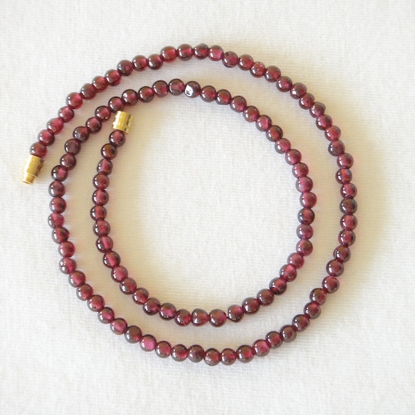 Red Garnet Necklace - Etsy