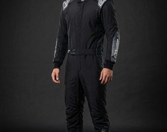 Go Kart Racing Suit Custom CIK/FIA Level 2 with  Balaclava F1 Inspired Driver Suit with Name & Sponsor Logos