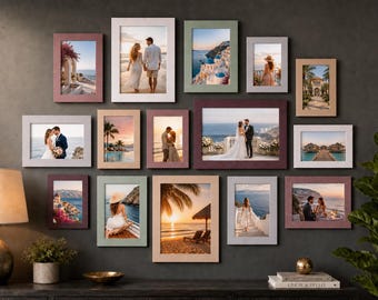 15-Pack Gallery Frames Set – Wall Tabletop Display, Various Sizes (8x10, 5x7, 4x6)