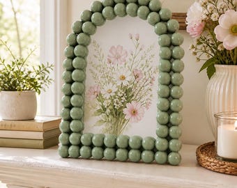 4x6 Beaded Arch Photo Frame – Elegant Design, Tabletop & Wall-Mountable