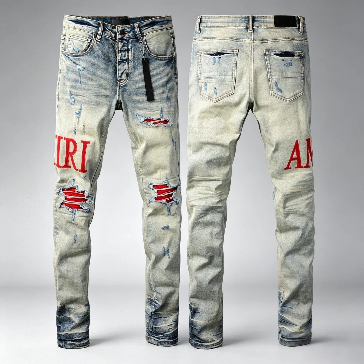 Amiri Jeans Ripped - Etsy