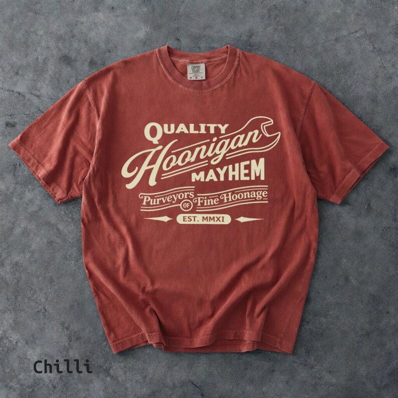 Retro Hoonigan Mayhem Graphic Shirt, Street Racing Car Culture Tee Chilli