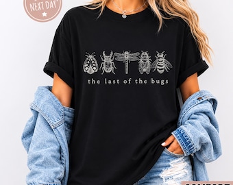 Sad Bug Summer Shirt, Vintage Insect Cottagecore Tee, Nature Garden Graphic, Minimal Nature Gift for Her, Last Of The Bugs
