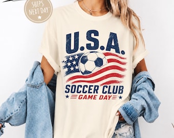Camiseta retro de fútbol de EE. UU. de los 90, ropa para el día del partido del equipo de EE. UU., regalo vintage para aficionados al fútbol americano, camiseta gráfica de la selección nacional de EE. UU.