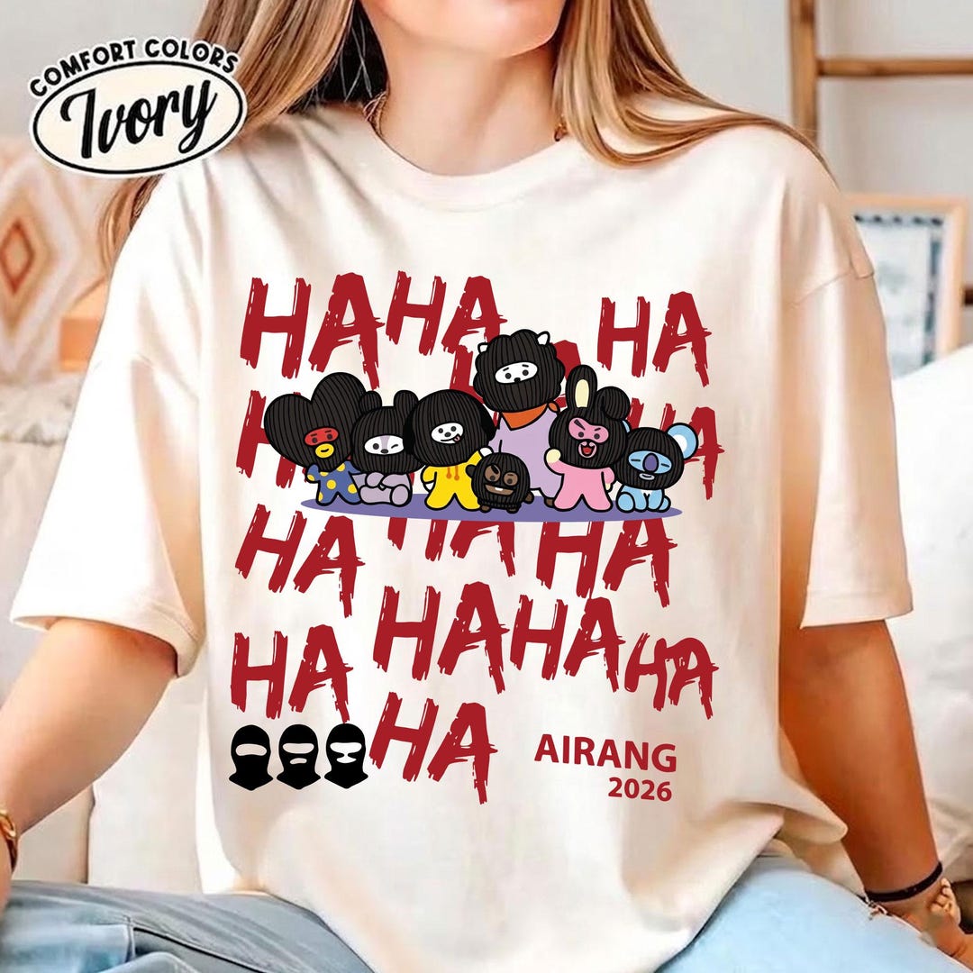 B20 K-pop Hooligan BTS BT21 Cartoon Characters Tee, Kpop Comfort Colors ...
